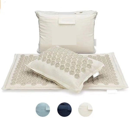 Organic Linen Lotus Needle Punched Cushion & Pillow